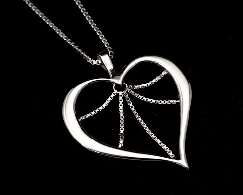 Lehmuksen sydän | Hopea 925 | Kaulakoru