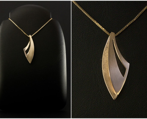 Hehku | Kulta 585 | Kaksipuoleinen riipus