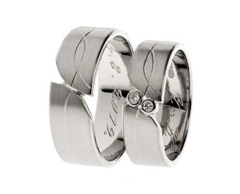 Matka | Valkokulta 585, timantit | Sormukset